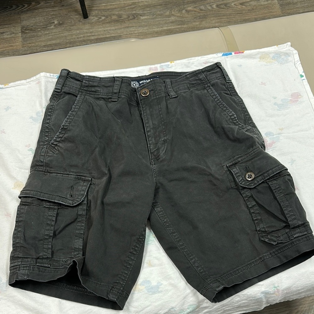 Black Cargo Shorts